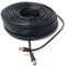 DRUT 50m TV Male to Male Plug Coaxial Cable RG6 Aerial Digital Antenna RF Fly Lead Cable Straight Ends, Black Gold, 164ft