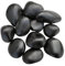 Seat Flor srl ® galet de rivière noir brillant, galet brillant noir, galets pour jardin et pots Mis. 30/60 mm. (sac de 20 kg.)