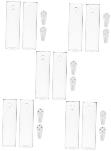 POPETPOP 10stücke Wandhängende Glasvase Transparente Hydroponische Blumenvase Für Pflanzen Kreative Wanddekoration Für Zuhause Für Sukkulenten Und Grünpflanzen Installieren