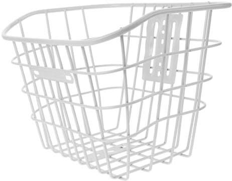 Sosoport Bike Basket Front Handlebar basket Detachable Metal Mesh Bike Wire Basket with and Hooks Suitable for Electric Bike City Bike