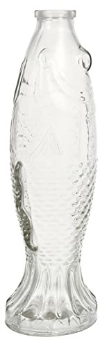 Alipis Fischglasflasche Klare Fischförmige Vase Wasserkrug Blumenhalter Getränkespender Kleine Knospenvasen Wunschflasche