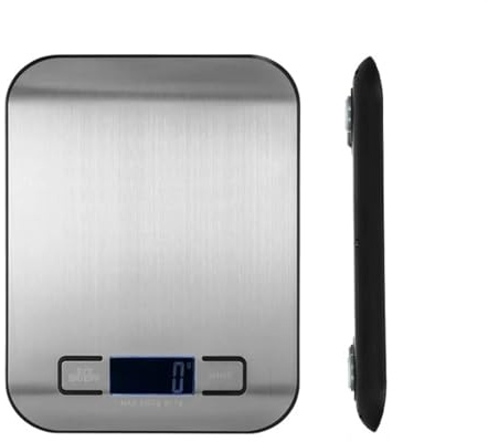 Wfxjyg2223 Kitchen Food Scales, Kitchen Scale, Stainless Steel Portable Food Scale, Battery Digital Scale, Precise Food Scale for Kitchen, Food/Cooking/Baking Scale(Black,10Kg)