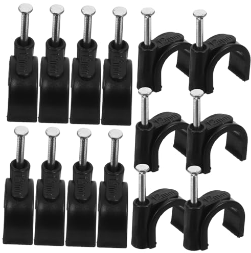 TOKIDNY 100 Stücke Clamp Schläuche Halb Clamp Leuchten Befestigungen Robust Schwarz