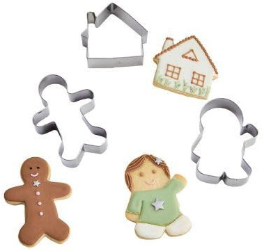 Lakeland Gingerbread Cookie Cutters – Pack of 3