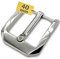 Cartvelli Premium Gürtelschnalle Herren 40mm breit Silber glänzend - Gürtelschließe für Gürtel von 38-40mm - hochwertige Metall-Legierung Ersatzschnalle Alt-Silber GS40016-SI Silver