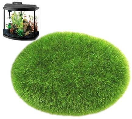 Artificial Moss Balls, Decorative Faux Green Stones, Flocking Stones Decor, Easy to Use and Versatile for Terrariums, Miniature Landscapes, Aquariums, Garden Tables, Crafts