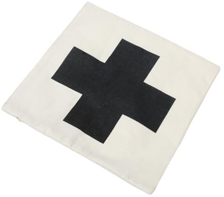 Mobestech federa per cuscino a croce fodera per cuscino incrociato federa incrociata protettore del piumino federa decorativa a croce federe decorative federa di stoffa lino