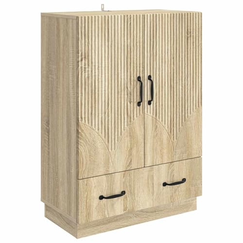 vidaXL Sideboard Sonoma-Eiche 66 x 34,5 x 92 cm Holzwerkstoff