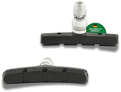 CONTEC Bremsschuh V-Stop, V-Brakes Medium Compound, mittelharte Gummimischung, minimaler Verschleiß, DIN-geprüft, symmetrisch, 70 mm Schraub, Paar