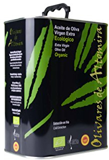 Aceite de oliva Virgen Extra 3l AOVE ECOLOGICO Primer prensado en frio Primera Prensada Cosecha temprana Rico en Biofenoles Rico en Oleocanthal Lata 3 litros Aceituna en envero