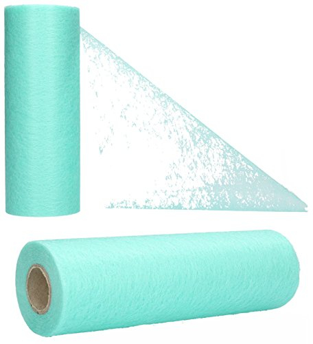 AmaCasa Vlies Tischband Tischläufer für Hochzeiten, Kommunionen, Taufen und Allen Feierlichkeiten Maße: 23cm/20m Rolle (Mint, Vlies)
