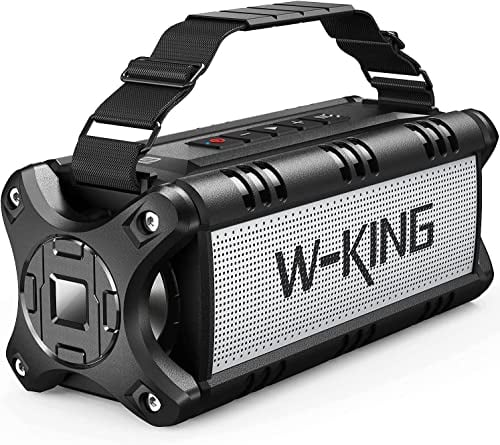 W-KING Bluetooth Lautsprecher Groß 90W Peak, Musikbox Bluetooth, 50W Deep Bass, IPX6 Wasserdicht, Portable Party Loud Lautsprecher Boxen, Boombox Outdoor Lautsprecher, 40H, EQ, Powerbank, AUX, TF,NFC