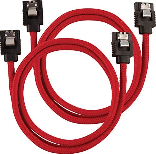 Corsair Cavo SATA Schermato Premium - SATA 6Gbps 60 cm, Rosso