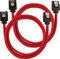 Corsair Cavo SATA Schermato Premium - SATA 6Gbps 60 cm, Rosso