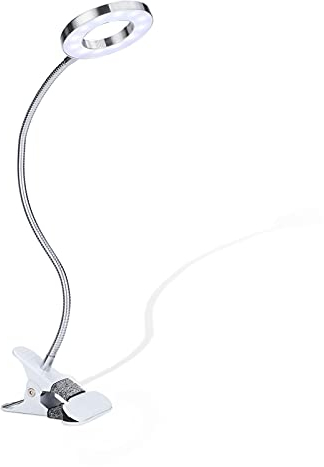Sonew Kosmetiklampe, USB Kreis Microblading Tattoo Lampe Tragbarer LED Clip Schreibtisch Licht für Permanent Make-Up Tattoo Maniküre Lash Extension
