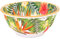 Les Jardins de la Comtesse - Saladier Profond Mélamine Pure Quasi-incassable - Fleurs Exotiques - 25 cm – Rouge Vert - Bol décoré Collection Vaisselle Quasi-Incassable MelARTmine