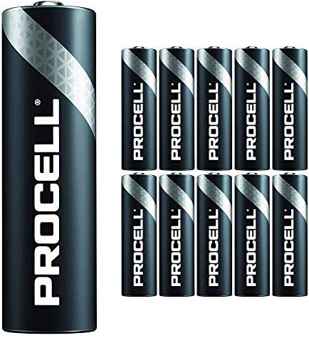 10 Pack - Duracell Procell AA Batteries | 1.5V Industrial Power Alkaline Battery | Home or Office Use | Car Air Freshener Promo Pack | Reliable Long Lasting Power