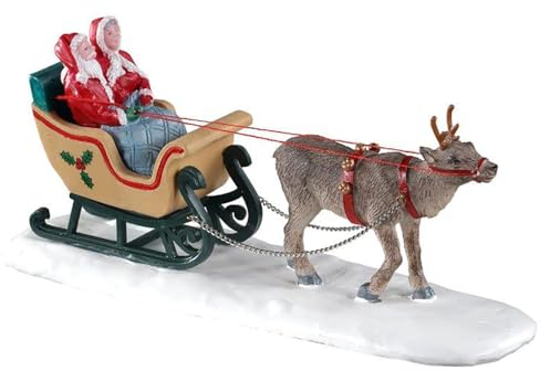 Lemax 3514 Caddington Village Accessory: North Pole Sleigh Ride