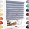 Schuette® Rollo ohne Bohren & mit Bohren 2in1 ● Tag & Nacht Doppelrollo Kollektion: Blooming Iris (Violett) ● 100 x 130 cm (Breite x Höhe) ● Suprafix Klemmrollo = Klemmfix 2.0 ● 60s Montage mit Video