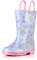Stivali da pioggia per bambini e bambini con manici facili da indossare, colori e disegni per ragazzi e ragazze Puddle Play, unicorno, 6 US Toddler