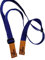 Ukam Tracolla chitarra doppio gancio mod.AM0704 regolabile lunghezza 100 a 152 x larghezza 3 cm.Ideale chitarre classiche, acustiche e spagnole che mancano di attacchi MADE IN SPAIN(azzurro+marrone)