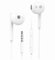 AMJANOS White 3.5mm Wired In-ear Headphones (Built-in Microphone And Volume Control) Are Commonly Used For Round-hole Plug Phones, Tablets, Desktop Computers And MP3/4.