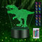 Gohytal 3D Dinosaurier Nachtlicht Lampe, Kinder Ostern Geburtstag Geschenke, LED Illusion Dinosaurier Spielzeug für Jungen, Dinosaurier Licht Lampe 16 Farbwechsel, Deko Kinderzimmer