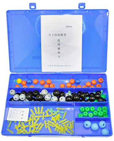 JMYSD Chemie-Modellbausatz (139 PCS) Molekulares Modell Organische Chemie-Experimentiergeräte, Chemiekugel- und Stick-Modell für Lehramtsstudenten