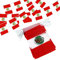 Anley Perú Cuerda Bandera Banderines, Eventos Patrióticos 28 de Julio Día de la Independencia Peruana Decoración Barras Deportivas - 33 Pies 38 Banderas