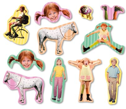 Pippi Langstrumpf XXL-Konfetti // Pippi Langstrumpf Dekoration // Pippi Langstrumpf Partyzubehör