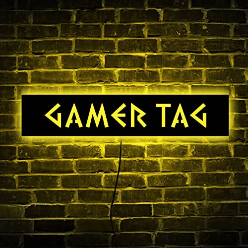 Gamer Tag Leuchtreklame, Gamer Tag LED Schild, Gamer Tag Licht, Gamer Tag Für Twitch, Benutzerdefiniertes Gamertag Zeichen, Gamer Tag Nachtlicht, Benutzerdefiniertes Gamer Geschenk