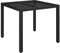 vidaXL Gartentisch mit Glasplatte Terrassentisch Tisch Esstisch Balkontisch Partytisch Gartenmöbel Garten Schwarz 90x90x75cm Poly Rattan