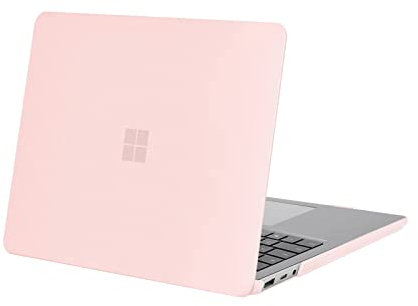 MOSISO Case Compatible with Surface Laptop 5/4/3 13.5 inch 2022 2021 2019 Release (models: 1951 & 1868) with Metal Keyboard, Protective Plastic Hard Shell Case Cover, Chalk Pink