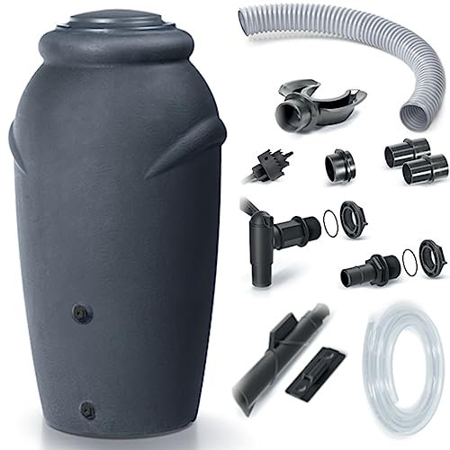 Set Aquacan Regenwassertank-Bausatz 210 L + Icanset 1 + Icanset 5 / Set of Aquacan 210 L Rainwater Tank + Connection kit for rainwater Tanks Icanset 1 + Icanset 5 (210 L, Anthrazit)