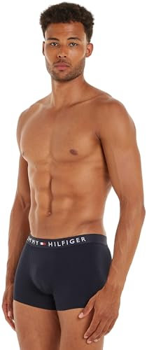 Tommy Hilfiger Homme Boxer Lot de 3 Slip Sous-Vêtement, Bleu (Des Sky/Des Sky/Des Sky), S