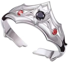 MayDee Bungo Stray Dog Ring Cosplay Prop Zubehör, Atsushi Dazai Fanzine Ringe Anime Vintage Open Ring Für Fans Geschenk Dekoration (C)