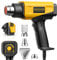 SEEKONE Heißluftfön 2000W Heißluftpistole mit einstellbarer Temperatur 50-600℃ Heißluftpistolen-Kit mit 1.5S Schnelles Aufheizen und Überlastschutz für DIY-Handwerk Entfernen von Farbe