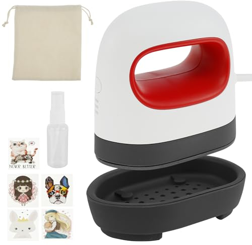 Mini Heat Press Machine 4.17x2.44 Inches Portable Auto Off Function and 3 Different Heat Modes for T Shirts Shoes Bags Hats and Small HTV Vinyl Projects