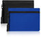 GEEHUA 2 Mini Porte Monnaie Femme, Portefeuilles Et Porte Cartes Sac À Monnaie en Toile Mini Portefeuille Petit Et Court Format Portefeuille Porte Monnaie Enfant pour Enfants Adultes (Bleu + Noirs)
