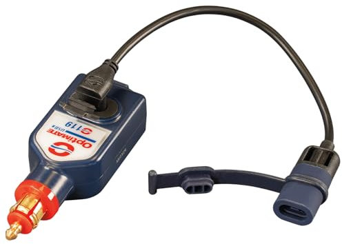 OptiMate USB O119-3300mA wetterfestes USB A- und C-Ladegerät mit doppeltem Ausgang, mit BIKE-Stecker (passend für BMW, Triumph, Ducati Multistrada)