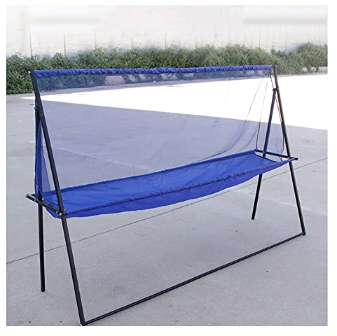 Table Tennis Set Net, Tripod Training Auxiliary Net Tennis Net Table Tennis Ball Machine Recycling Net For Family Entertainment, Gifts (Color : Blue, Size : 210x50x142cm)