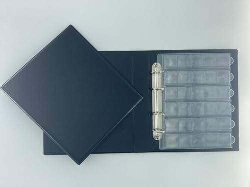 Générique Classeur album noir et 20 feuilles numismatiques 30 cases pour 600 pieces de monnaie de 2 euros