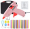 Hot Glue Gun, 20W Mini Melt Gun, Fast Heating Hot Glue Gun Kit with 30pcs Glitter Color Glue Sticks, Small Hot Glue Gun for School Crafts DIY Arts Quick Home Repairs (Pink)