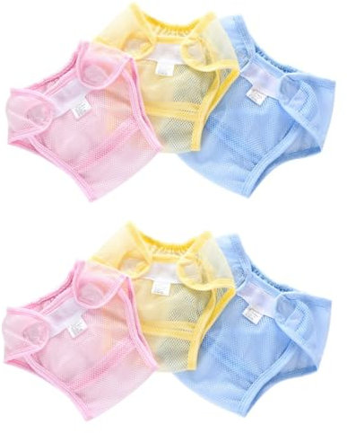 BESPORTBLE 6stücke Teiliges Wiederverwendbarer Trainingshosen Aus Atmungsaktivem Netzstoff Waschbar Gelb Und Blau Für Töpfchentraining Und Outdoor-aktivitäten