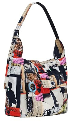 Desigual Damen 25SAXA53 Bag_Auria_Collage_L, Material FINISHES