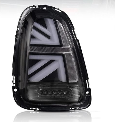 Archaic JCW Union Jack Rückleuchten kompatibel mit Mini Cooper & Coopers Hatchback R56 R57 R58 R59 2007-2013