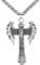 Hao Wu Xuan Rope chain fashion Viking Double Headed Axe Men's Pendant Necklace Fashion Necklace Friendship Jewelry Gift fashion gift