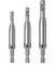 Upgrade Hinge Drill Bit Set 3Pcs, 1/4 Hex Shank Hinge Drill Bit Guide Set High Speed Steel Self Centering Drill Bits For Door Window Cabinet Hinge Pilot Hole(2.4mm, 2.8mm, 3.6mm)