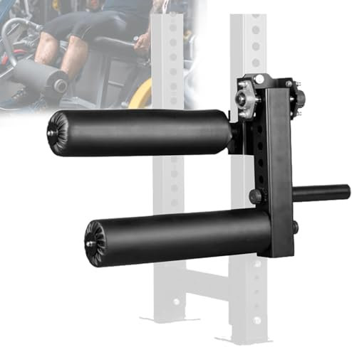 Beinkraft-Curl-Trainingsgerät für Sportler - 8-Gang-Bein-Fitnessgeräteaufsatz mit verstellbarer Geschwindigkeit, Fitness-Kniebeugenständer-Zubehör - für Hantelscheiben mit 2,5 cm Durchmesser, 1,6 cm