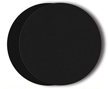 PAMINGONO 2 Stück Runde Grillmatte Wiederverwendbar BBQ Grillunterlage Antihaft Kochen Pad Für Gemüse Schinken Fisch Kebabs Leicht Zu Reinigen Grillzubehör